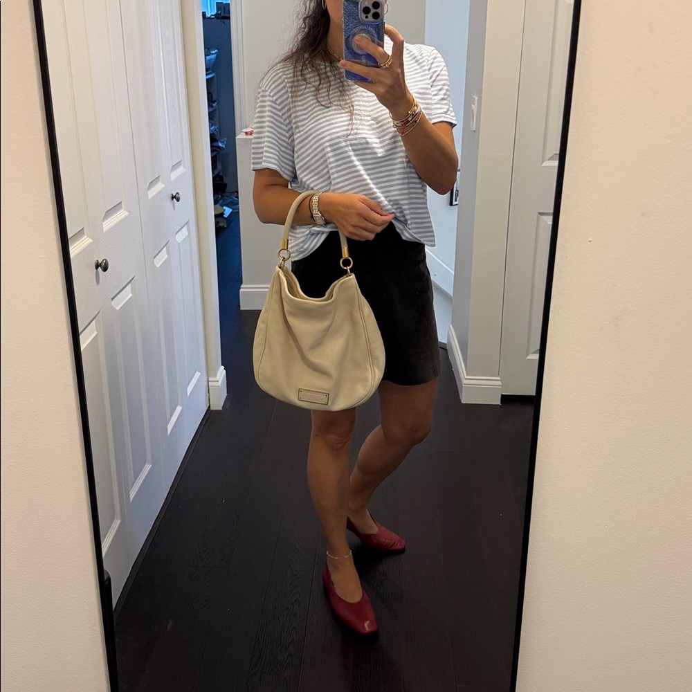 Marc By Marc Jacobs Cream Leather Bag